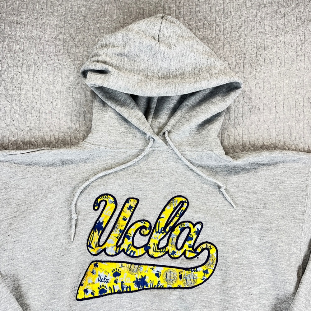UCLA Bruins college university Hoodie‎  NCAA Grey sports outdoor Sweatshirt